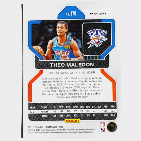 Oklahoma City Thunder (Theo Maledon) - BKBL [21_TM2] - Picture 3 of 3